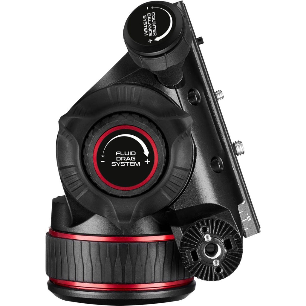 Manfrotto 608 Nitrotech Fluid Video Head and 536 Carbon Fiber Single Legs Tripod