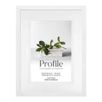 Elegant Deluxe 12x16/8x12" Photo Frame - White