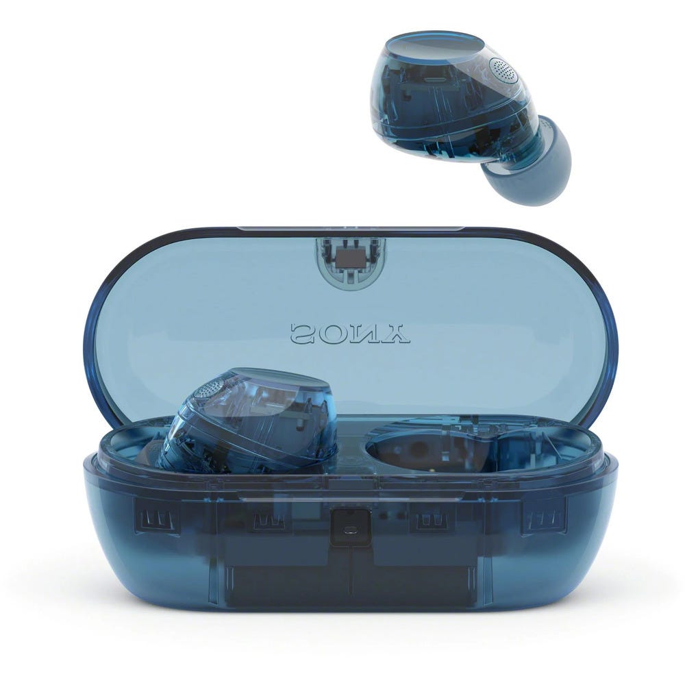 Sony WFC710N True Wireless Noise Cancelling Earbuds (Glass Blue)