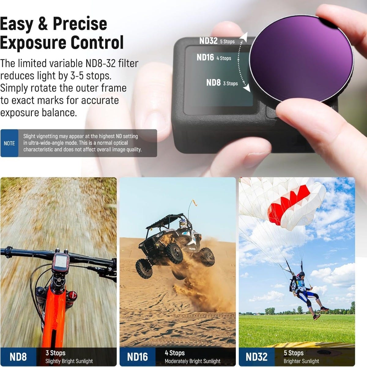 NEEWER FL-52 ND Filter Kit for DJI Osmo Action