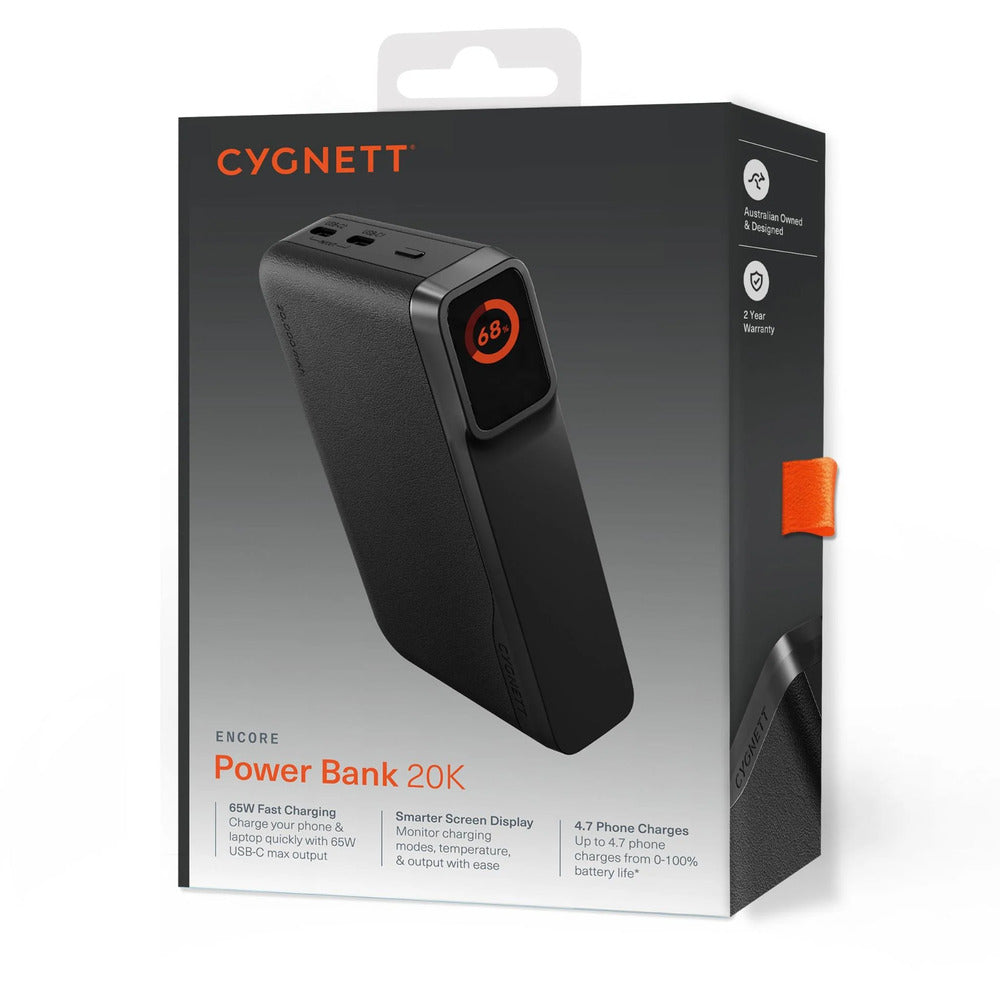 Cygnett Encore 20k mAh Power Bank (Graphite)