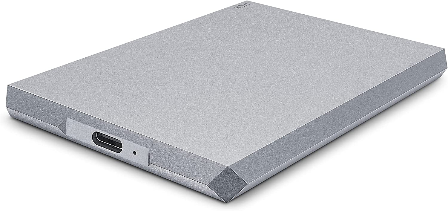 LaCie 1TB Mobile Drive v2 USB-C - Moon Silver