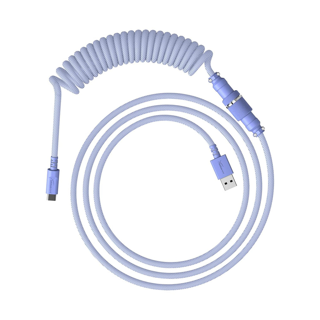 HyperX Gaming USB-C to USB Coiled Cable (Light Purple)