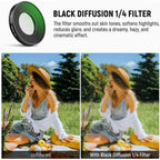 NEEWER FL-C49 Black Diffusion Filter for Insta360 Go Ultra