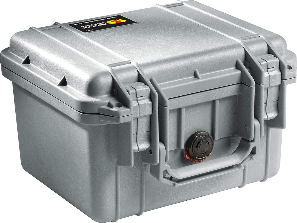 Pelican 1300 Case - Silver with Foam