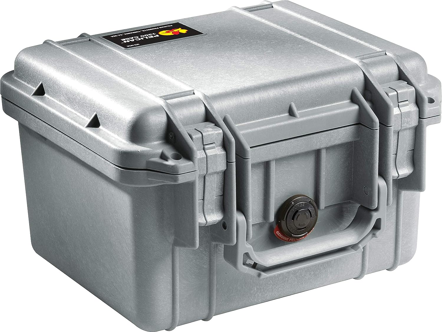 Pelican 1300 Case - Silver with Foam