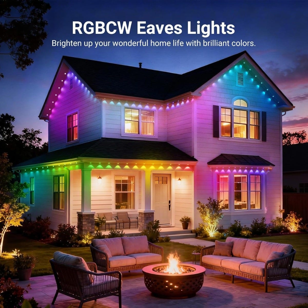NEEWER 60m Smart RGB LED Permanent LED Outdoor Lights