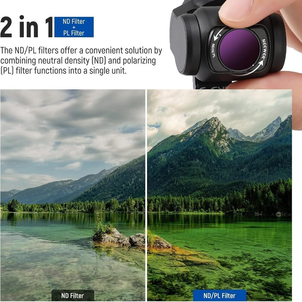 NEEWER Magnetic HD CPL Filter Kit for DJI Osmo Pocket 3 - 6 Pack