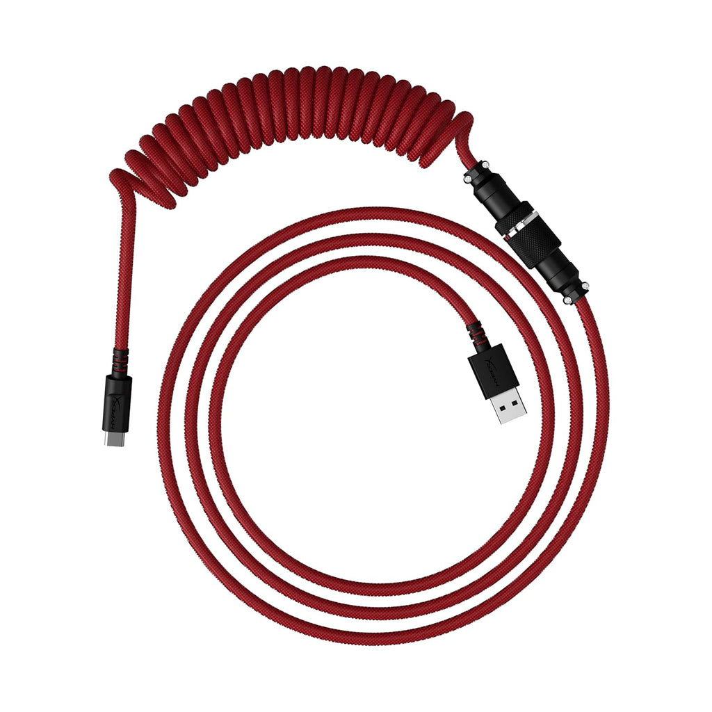 HyperX Gaming USB-C to USB Coiled Cable (Red)