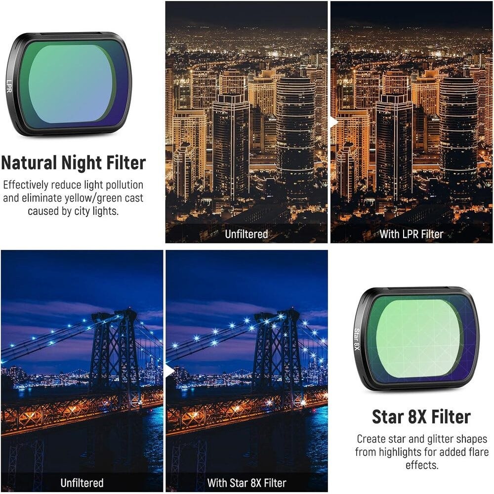 NEEWER Magnetic Effect Filter Kit for DJI Osmo Pocket 3 - 4 Pack