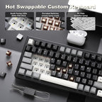 YUNZII IF99 Mechanical Keyboard with LCD Screen (Black) (Cocoa Cream V2) 