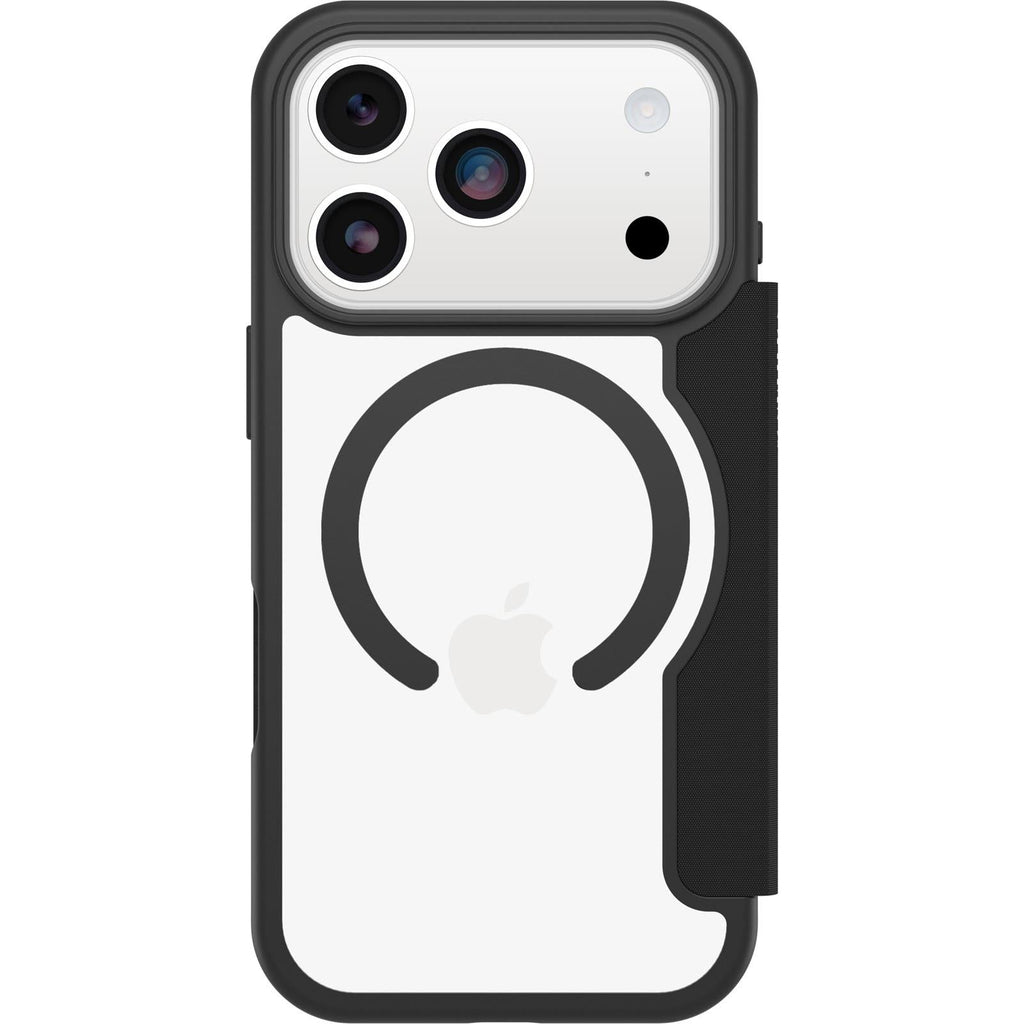 OtterBox React Folio MagSafe Case for iPhone 17 Pro (Black Crystal)