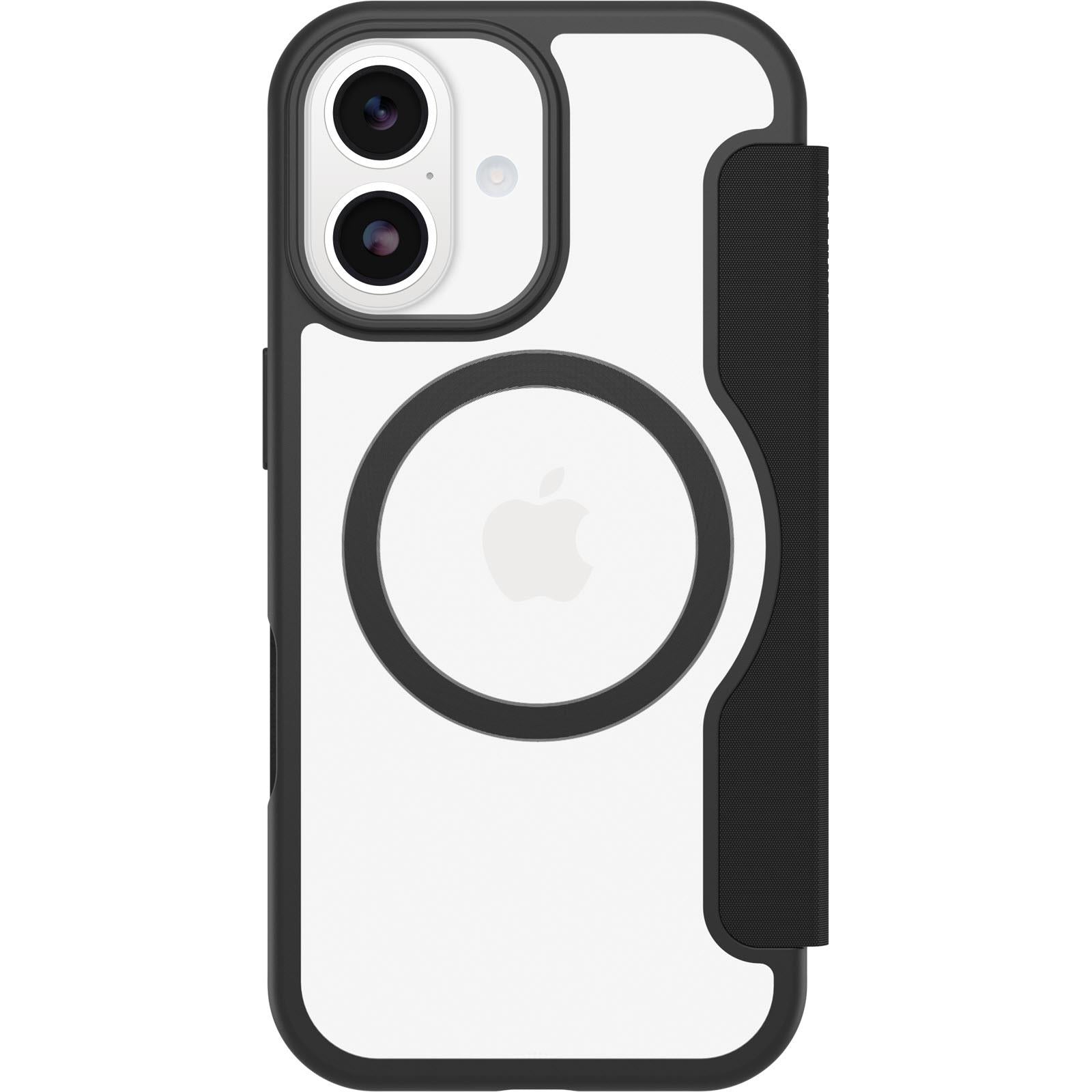 OtterBox React Folio MagSafe Case for iPhone 17 (Black Crystal)