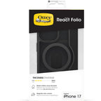 OtterBox React Folio MagSafe Case for iPhone 17 (Black Crystal)
