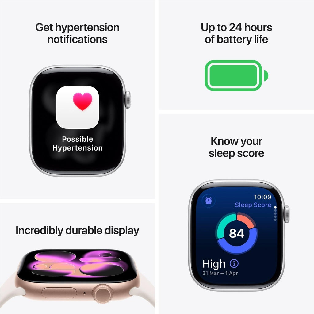 Apple Watch Series 11 42mm Rose Gold Aluminium Case GPS + Cellular Sport Band (M/L)