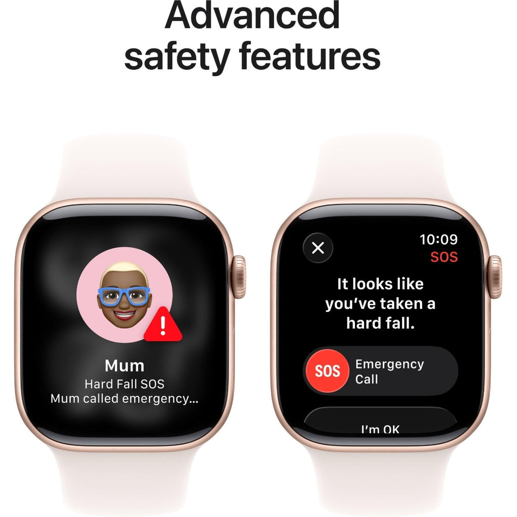 Apple Watch Series 11 42mm Rose Gold Aluminium Case GPS + Cellular Sport Band (S/M)