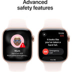 Apple Watch Series 11 42mm Rose Gold Aluminium Case GPS + Cellular Sport Band (S/M)