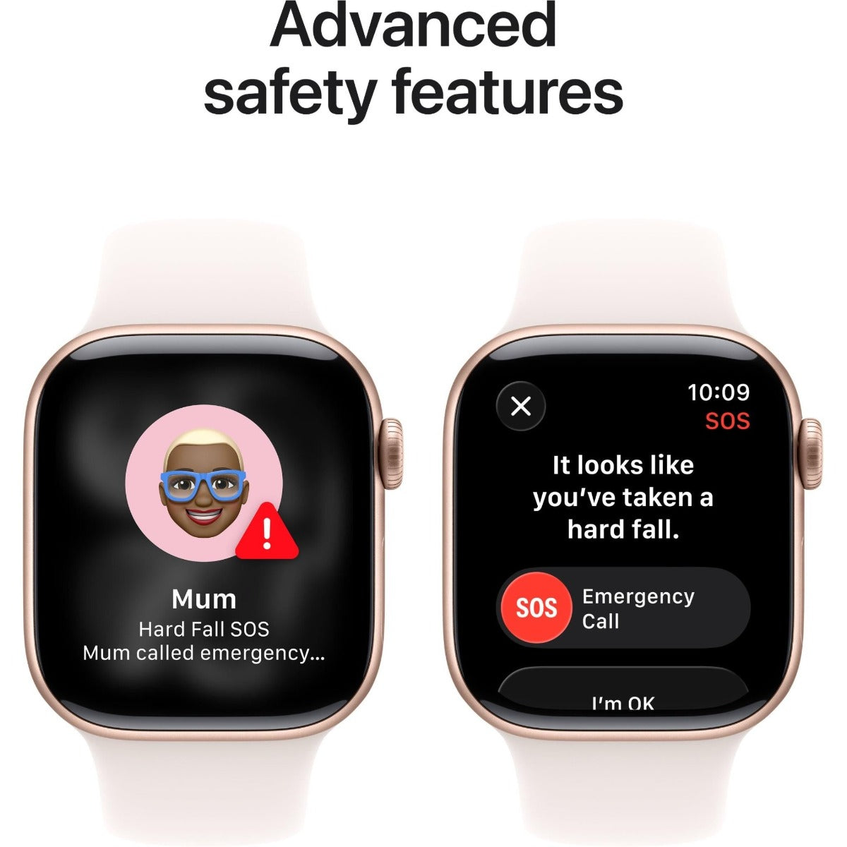 Apple Watch Series 11 42mm Rose Gold Aluminium Case GPS + Cellular Sport Band (S/M)