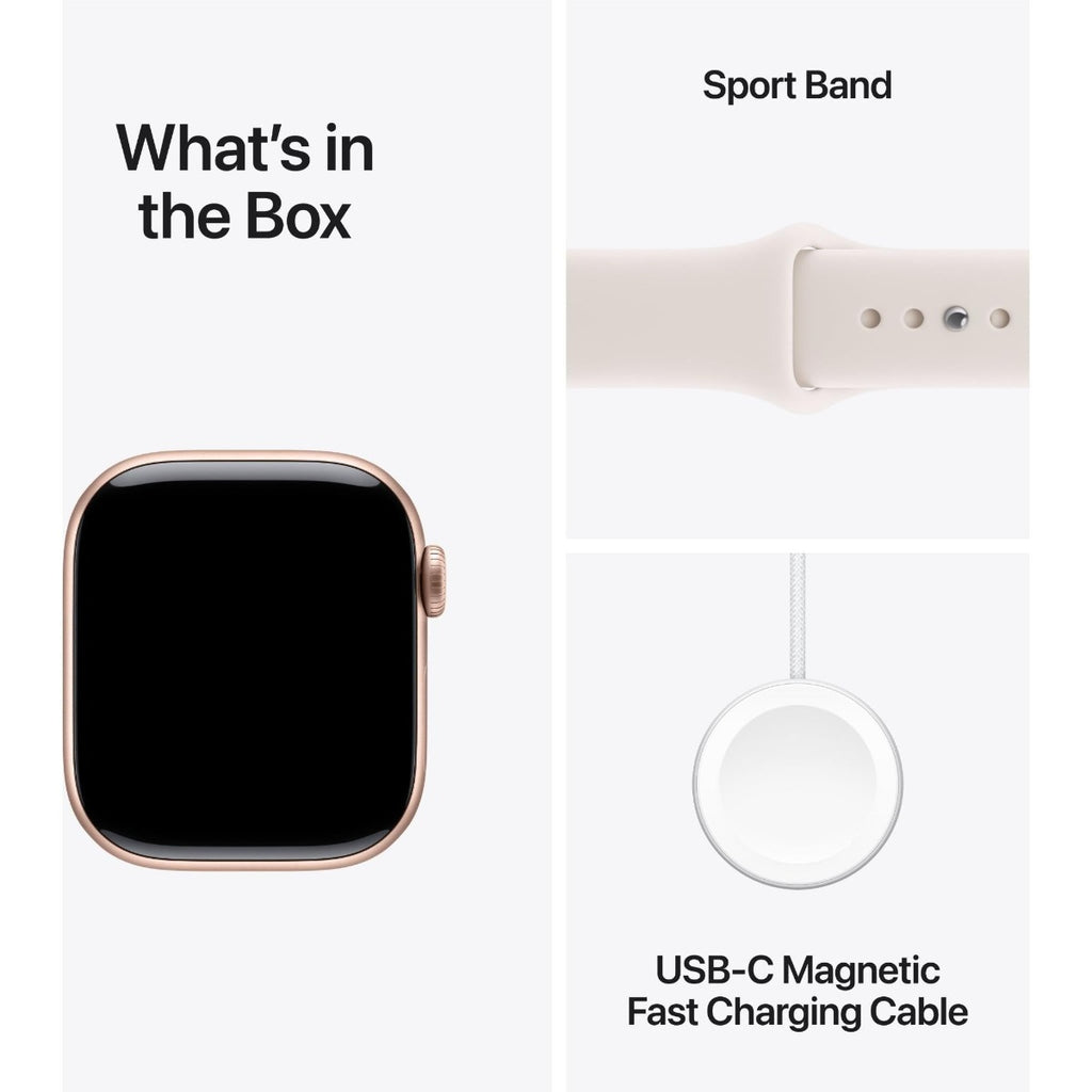 Apple Watch Series 11 42mm Rose Gold Aluminium Case GPS + Cellular Sport Band (S/M)
