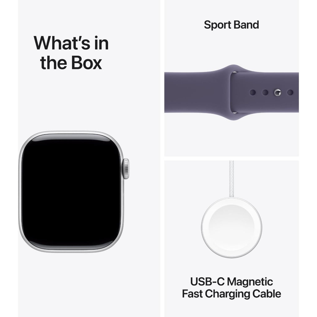 Apple Watch Series 11 42mm Silver Aluminium Case GPS + Cellular Sport Band (M/L)