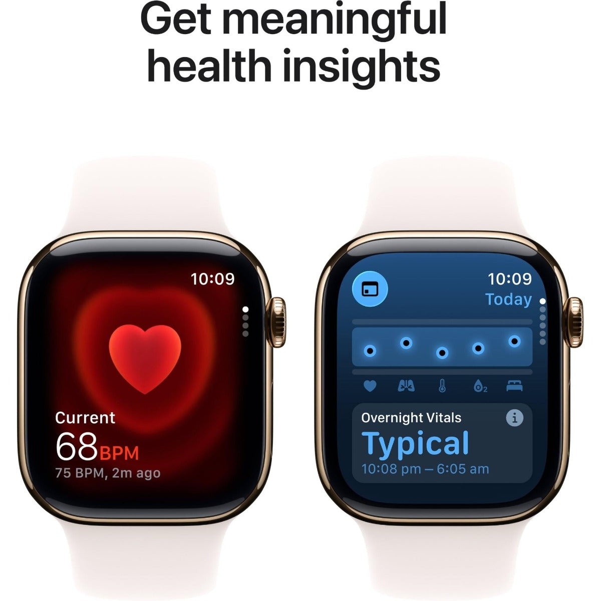 Apple Watch Series 11 42mm Gold Titanium Case GPS + Cellular Sport Band (S/M)