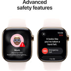 Apple Watch Series 11 42mm Gold Titanium Case GPS + Cellular Sport Band (M/L)