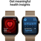 Apple Watch Series 11 42mm Gold Titanium Case GPS + Cellular Milanese Loop
