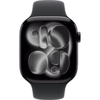 Apple Watch Series 11 46mm Jet Black Aluminium Case GPS + Cellular Sport Band (M/L) 