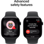 Apple Watch Series 11 46mm Jet Black Aluminium Case GPS + Cellular Sport Band (S/M)