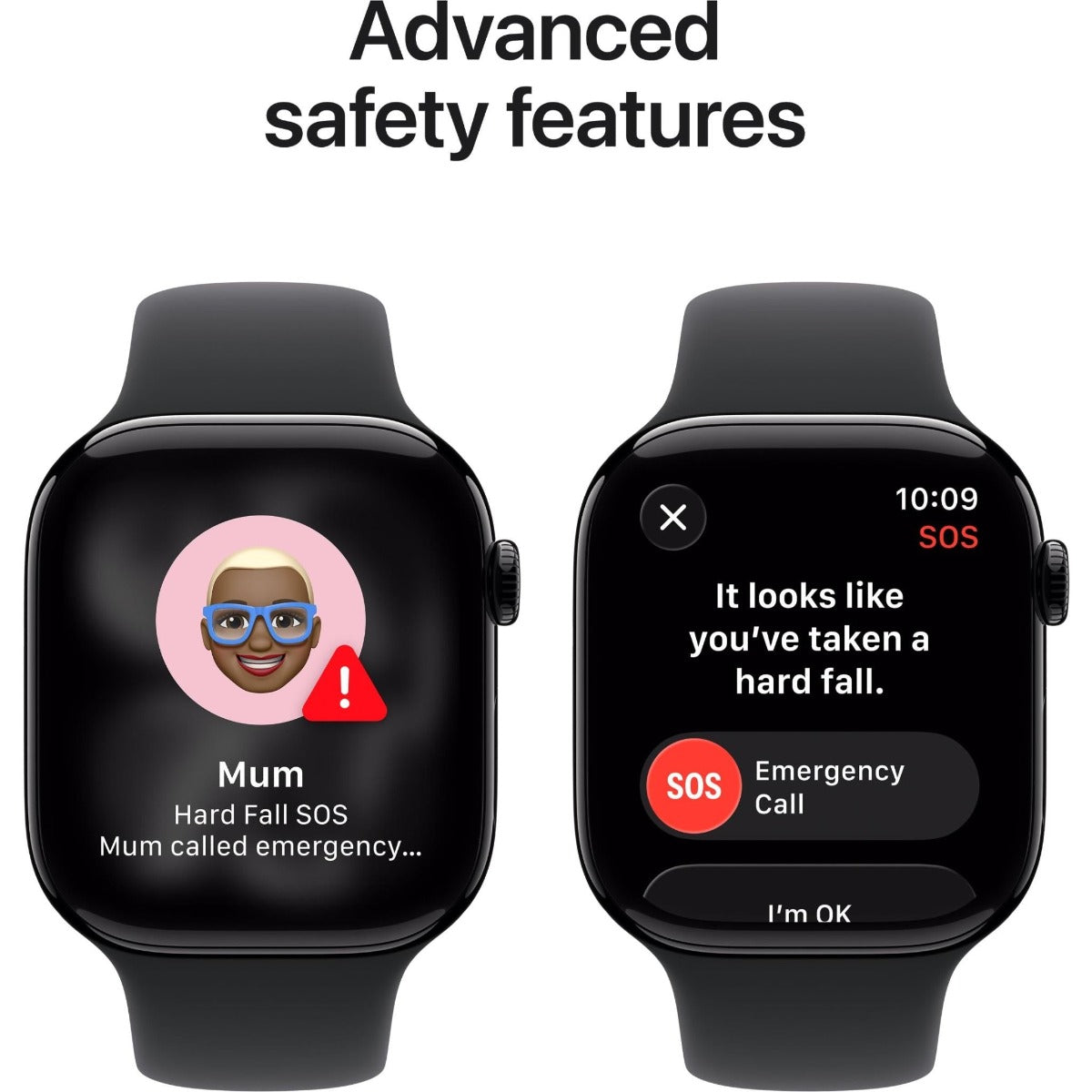 Apple Watch Series 11 46mm Jet Black Aluminium Case GPS + Cellular Sport Band (S/M)