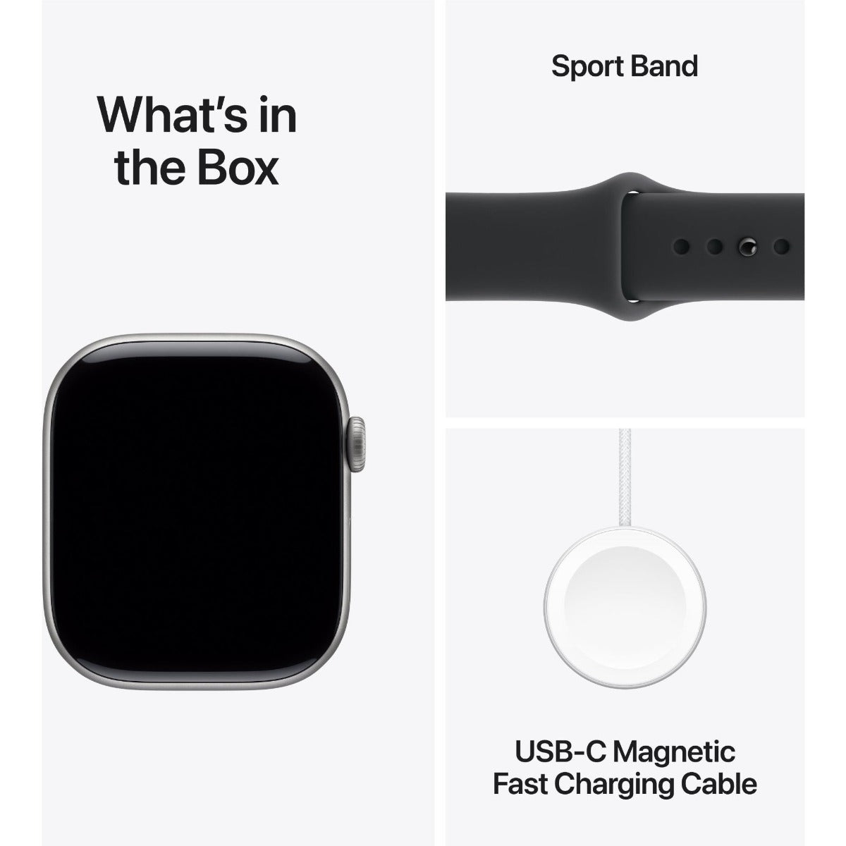 Apple Watch Series 11 46mm Space Grey Aluminium Case GPS + Cellular Sport Band (S/M)