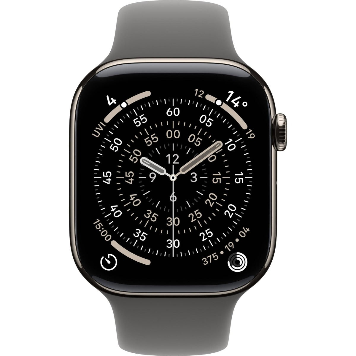 Apple Watch Series 11 46mm Natural Titanium Case GPS + Cellular Sport Band (M/L)