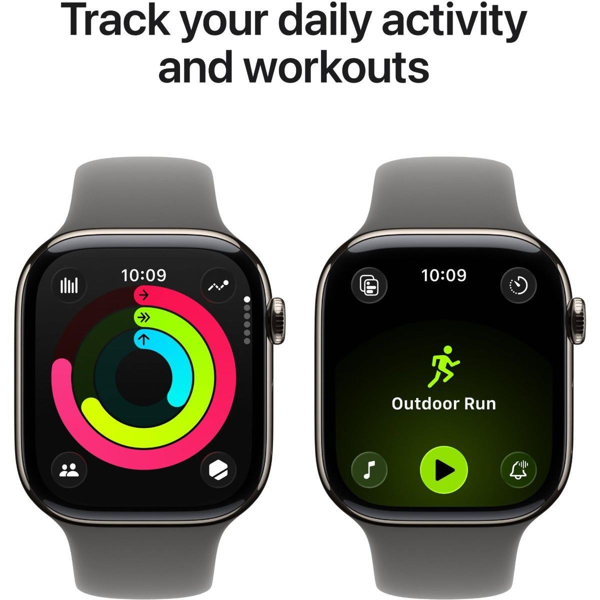 Apple Watch Series 11 46mm Natural Titanium Case GPS + Cellular Sport Band (S/M)