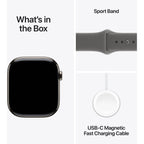 Apple Watch Series 11 46mm Natural Titanium Case GPS + Cellular Sport Band (M/L)