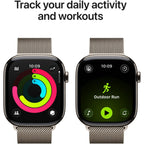 Apple Watch Series 11 46mm Natural Titanium Case GPS + Cellular Milanese Loop (M/L)