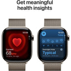 Apple Watch Series 11 46mm Natural Titanium Case GPS + Cellular Milanese Loop (S/M)