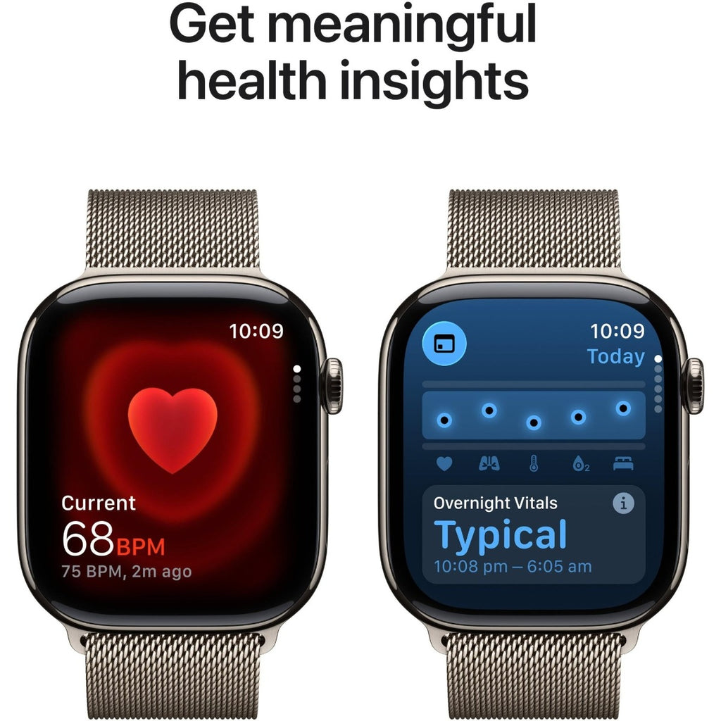 Apple Watch Series 11 46mm Natural Titanium Case GPS + Cellular Milanese Loop (M/L)
