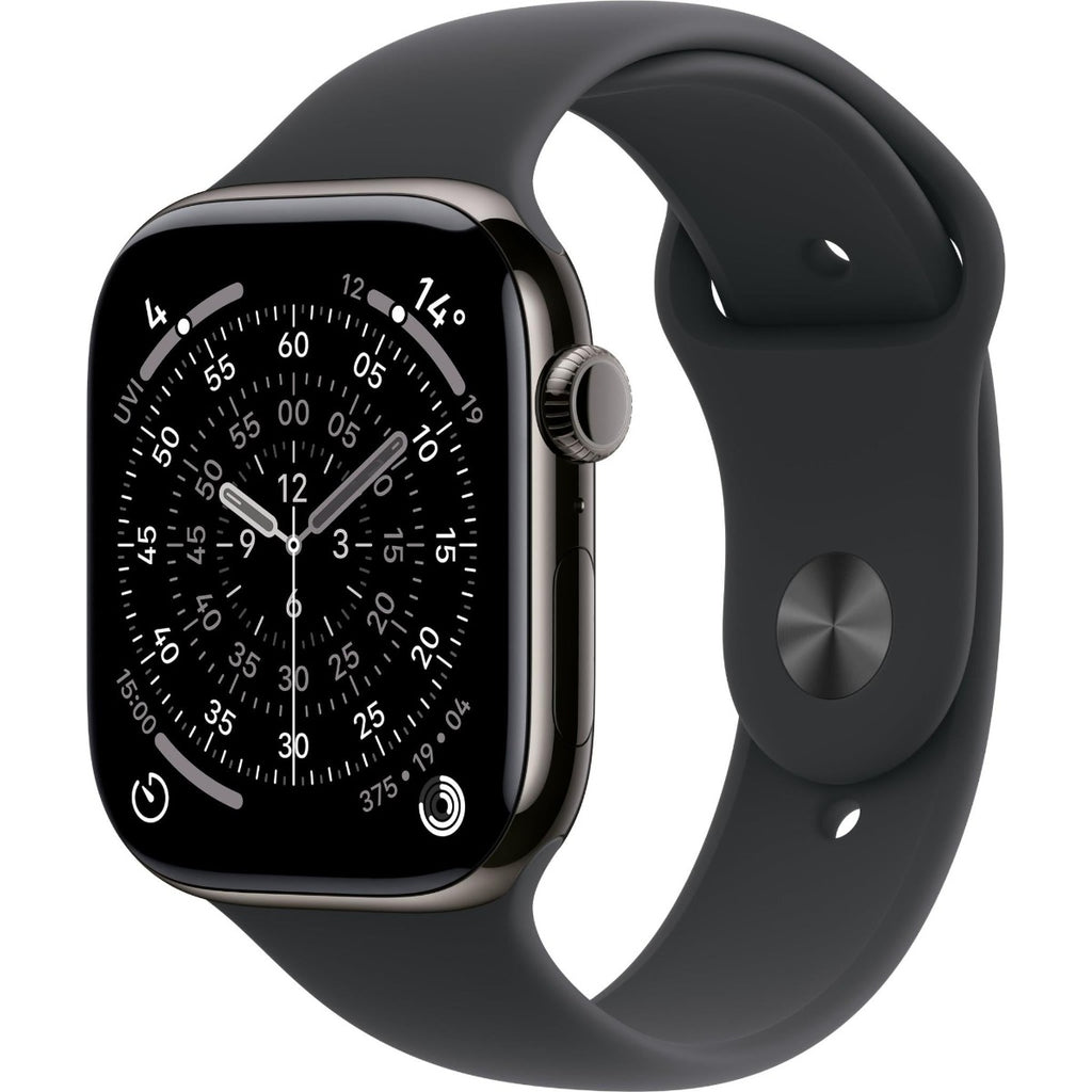 Apple Watch Series 11 46mm Slate Titanium Case GPS + Cellular Sport Band (M/L)