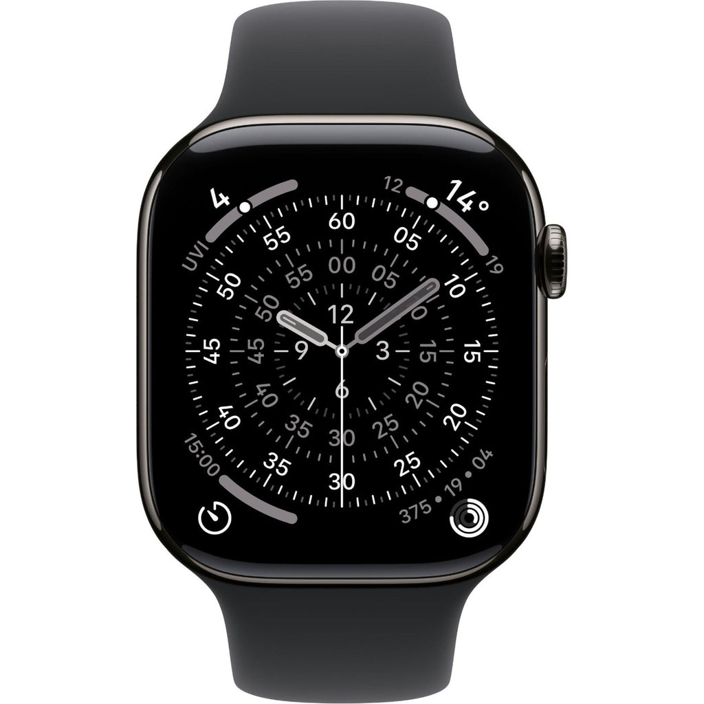 Apple Watch Series 11 46mm Slate Titanium Case GPS + Cellular Sport Band (M/L)