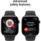 Apple Watch Series 11 46mm Slate Titanium Case GPS + Cellular Sport Band (M/L)