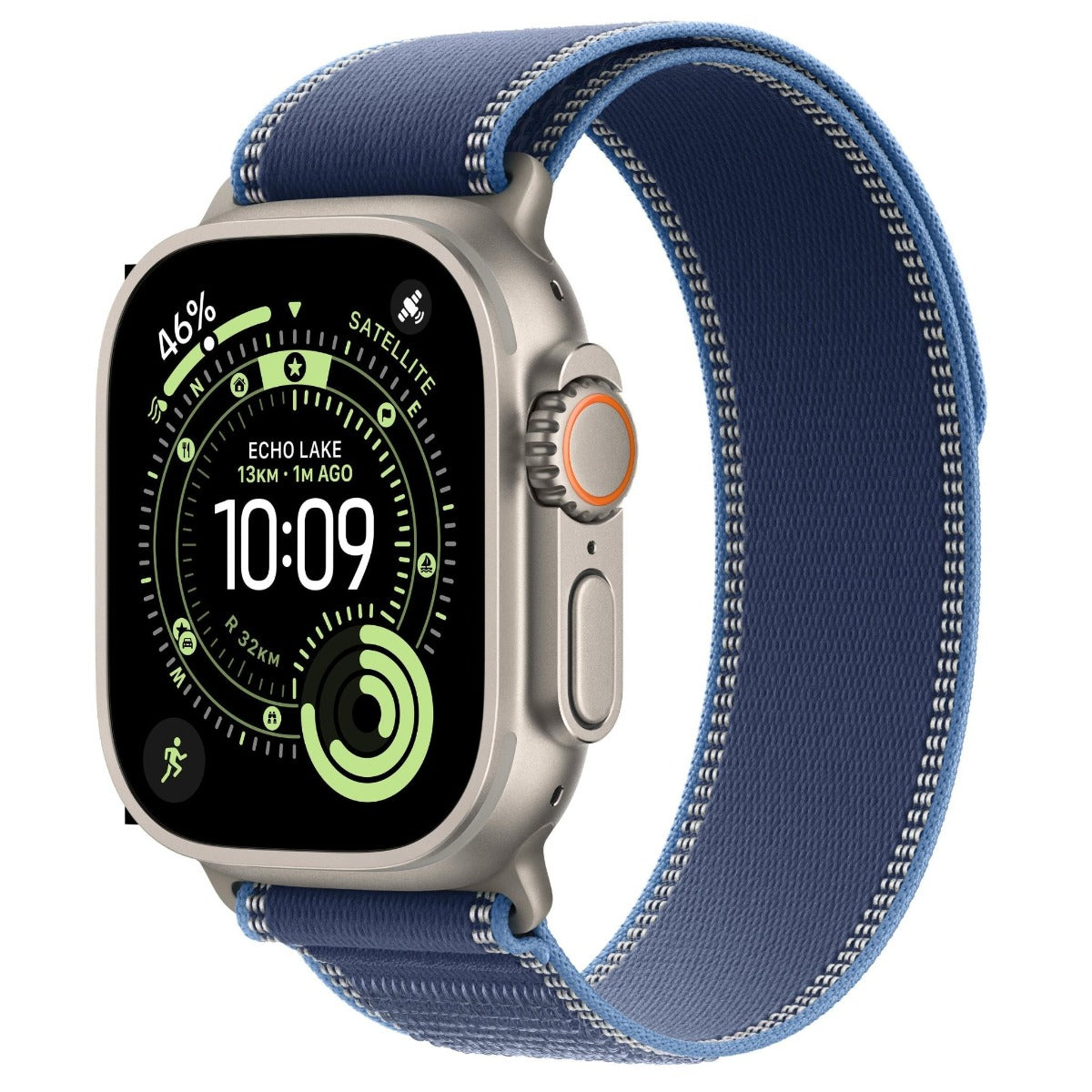 Apple Watch Ultra 3 49mm Natural Titanium Case GPS + Cellular Blue Trail Loop (S/M)
