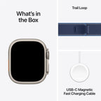 Apple Watch Ultra 3 49mm Natural Titanium Case GPS + Cellular Blue Trail Loop (M/L)