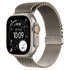 Apple Watch Ultra 3 49mm Natural Titanium Case GPS + Cellular Milanese Loop (Small)