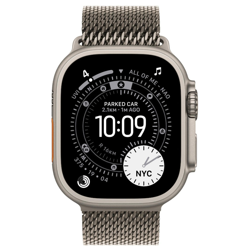 Apple Watch Ultra 3 49mm Natural Titanium Case GPS + Cellular Milanese Loop (Medium)