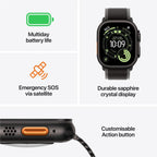 Apple Watch Ultra 3 49mm Natural Titanium Case GPS + Cellular Milanese Loop (Medium)