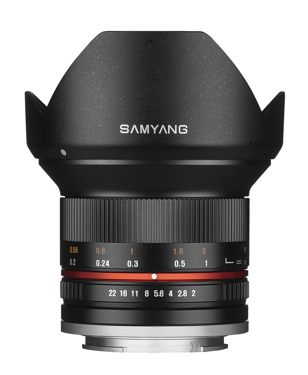 Samyang 12mm f/2 Lens - Fujifilm X Mount - Black