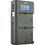 Jupio USB Dedicated Duo Charger with LCD for Nikon EN-EL14A Batteries