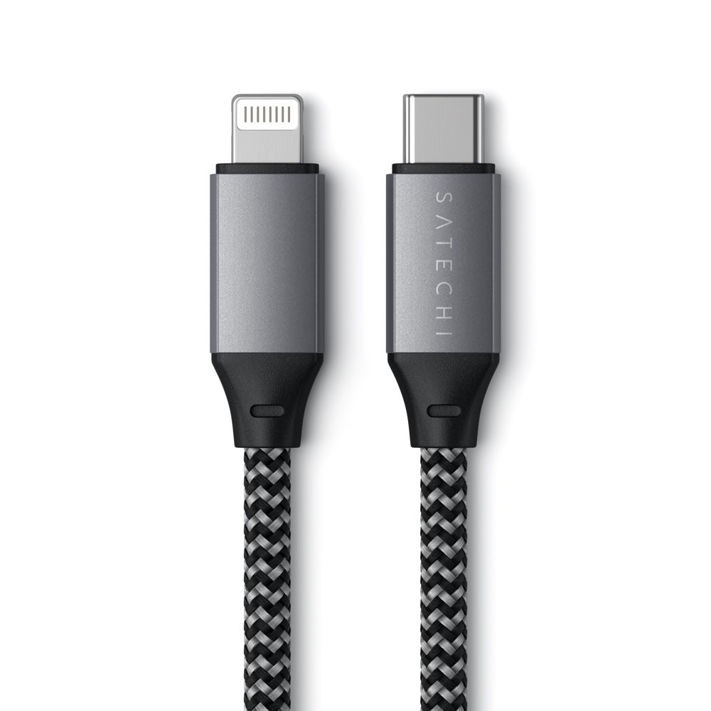 Satechi 25cm USB-C to Lightning Short Cable, Space Grey