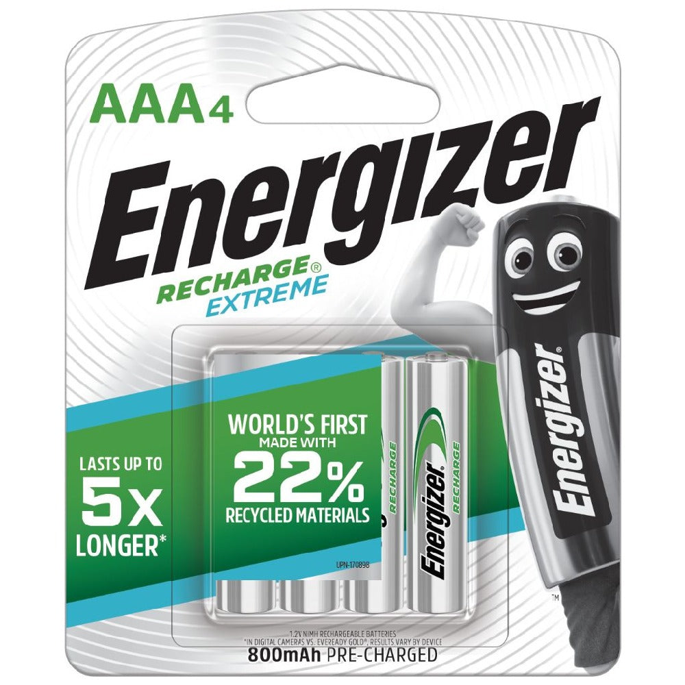 Energizer Recharge AAA Batteries (4 Pack)