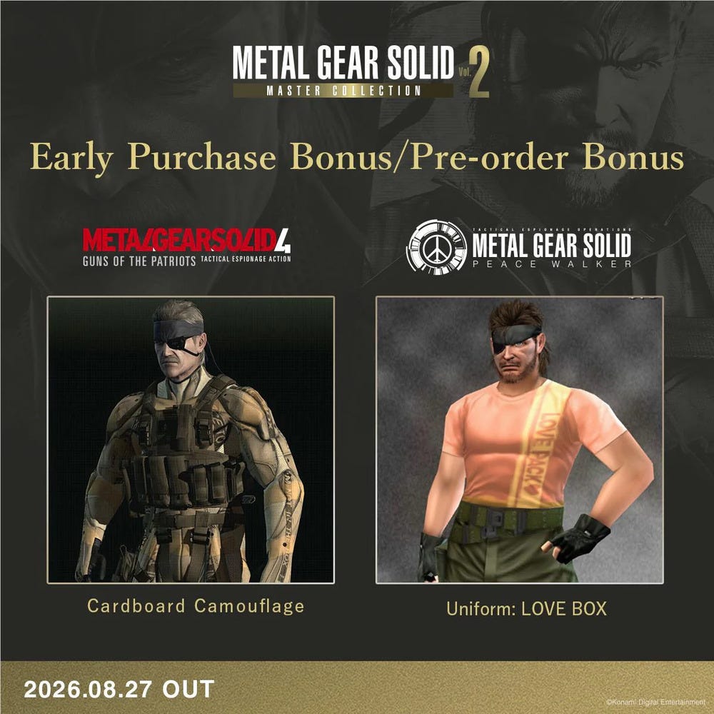 Metal Gear Solid: Master Collection Volume 2 - Nintendo Switch 2